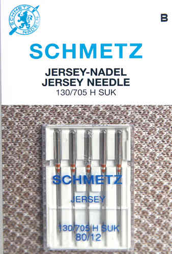 5 SCHMETZ Jersey Nadeln 130/705 H SUK Stärke 80