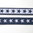 Gummiband Marineblau Weiße Sterne 20 mm breit