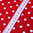 Baumwollstoff Baumwolle Punkte Dots Weiß 7mm Groß auf Rot