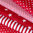 Baumwollstoff Baumwolle Sterne Weiß 35mm Groß auf Rot