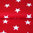 Baumwollstoff Baumwolle Sterne Weiß 35mm Groß auf Rot