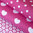 Baumwollstoff Baumwolle Punkte Dots Weiß 7mm Groß auf Pink