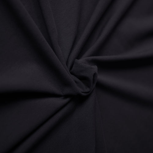 Jersey Stoff Uni NAVY dunkel schwarzblau Baumwolljersey