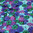 Baumwolljersey Regenschirme Aquarell aqua grün violett